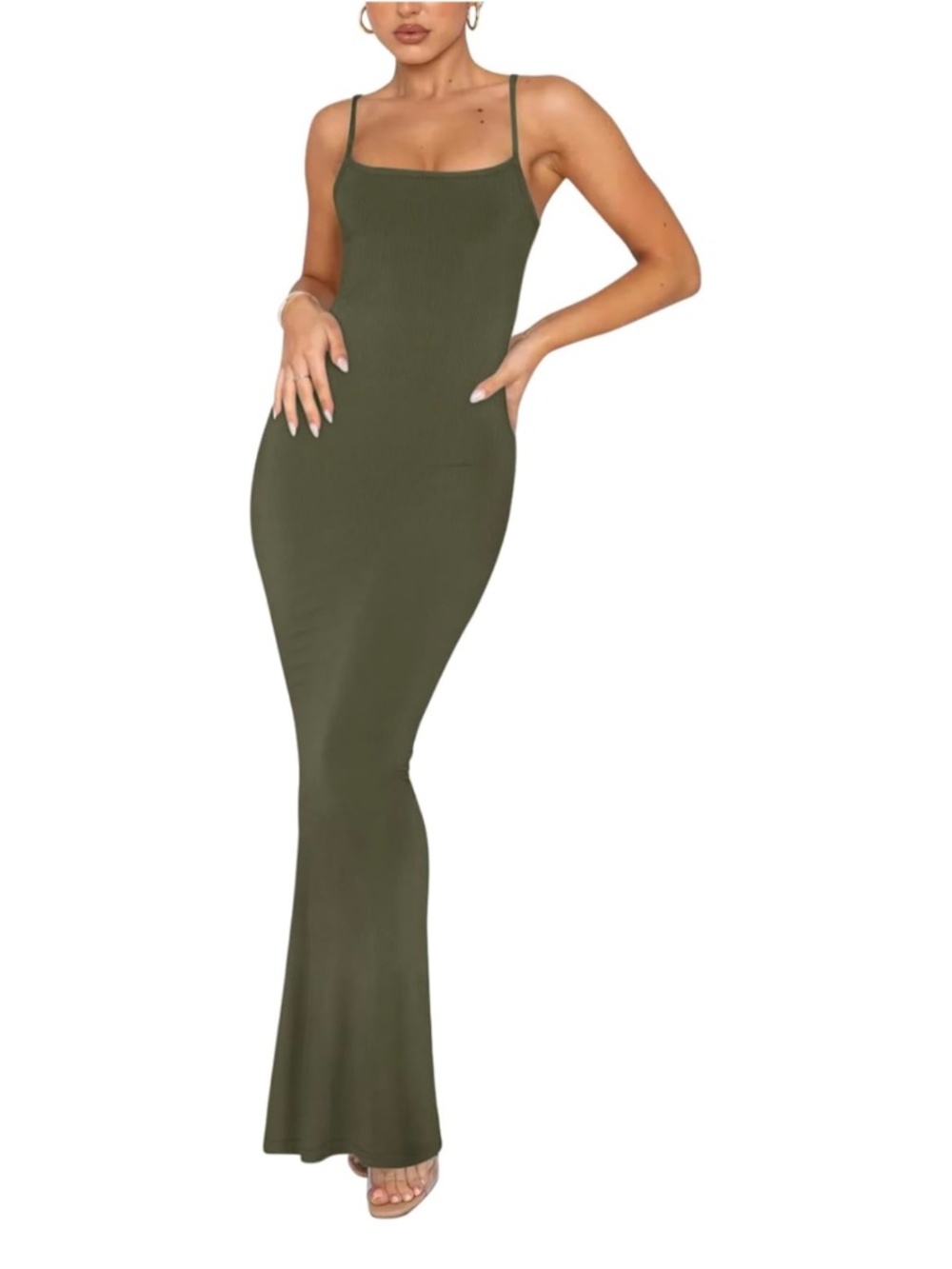 Ribbed Bodycon Maxi Dress